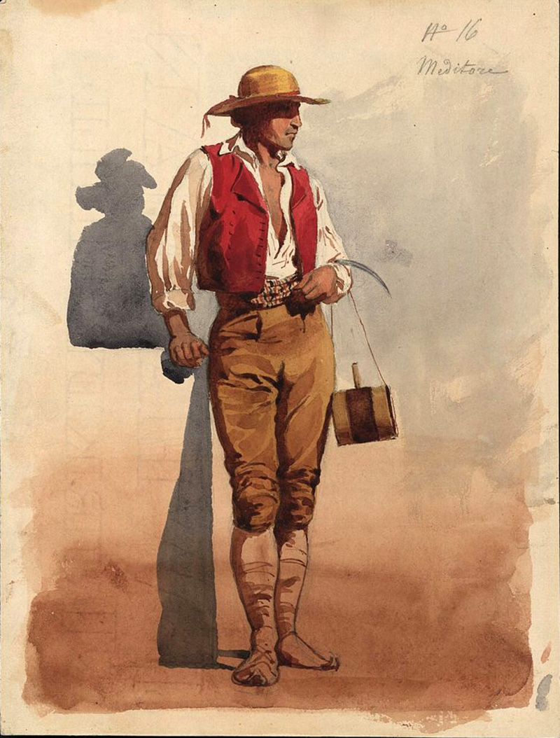 man in the mediterranean